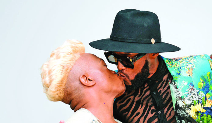 Somizi and Mohale in happier times. Mohale's attorney is accusing Somizi of failing to settle the legal bill for divorce.