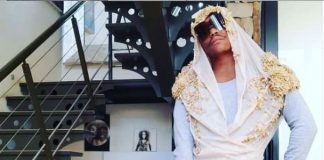 Somizi in the boots. Image: Somizi Instagram.
