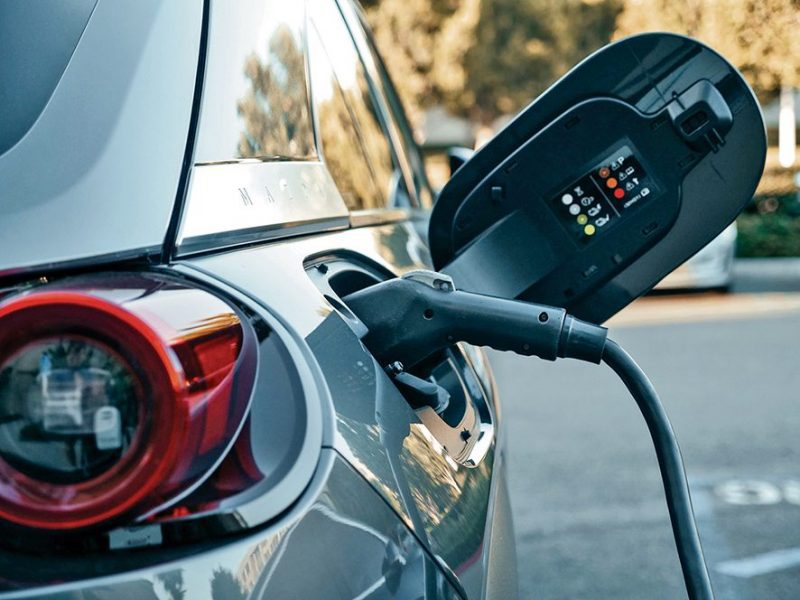 FILE PICTURE: Electric vehicle charging