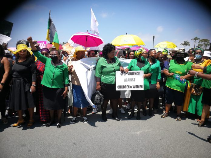 Protests against gender based violence at Amathole District Municipality offices in East London
