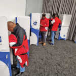 Voters cast ballots during the elections.