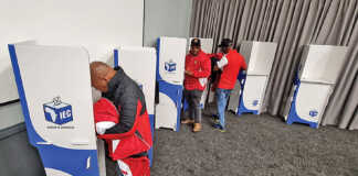Voters cast ballots during the 2024 elections.