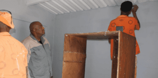 Gayton McKenzie ,Inmates Fixing GBV victim .Photo :Facebook Gayton McKenzie