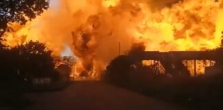 Gas tanker explosion