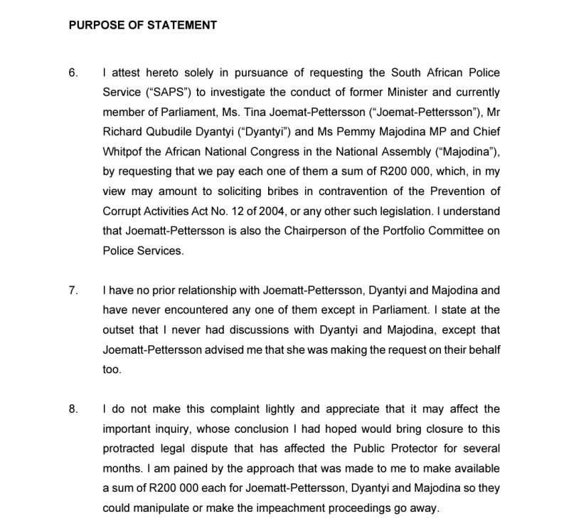 Parliament's Ethics committee