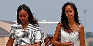 Sasha and Malia Obama