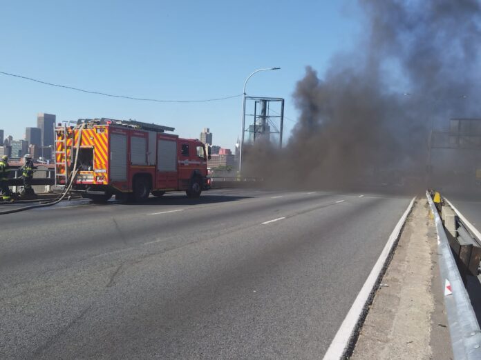 M1 highway underground fire