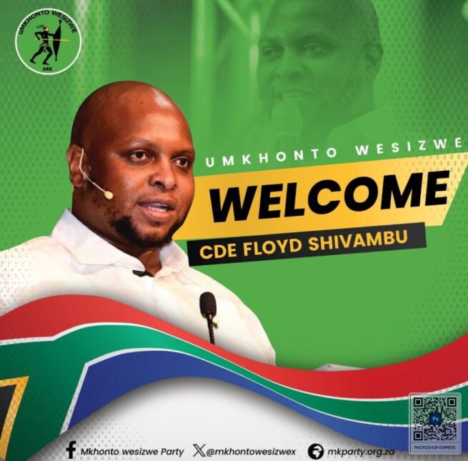 Floyd Shivambu joins MK