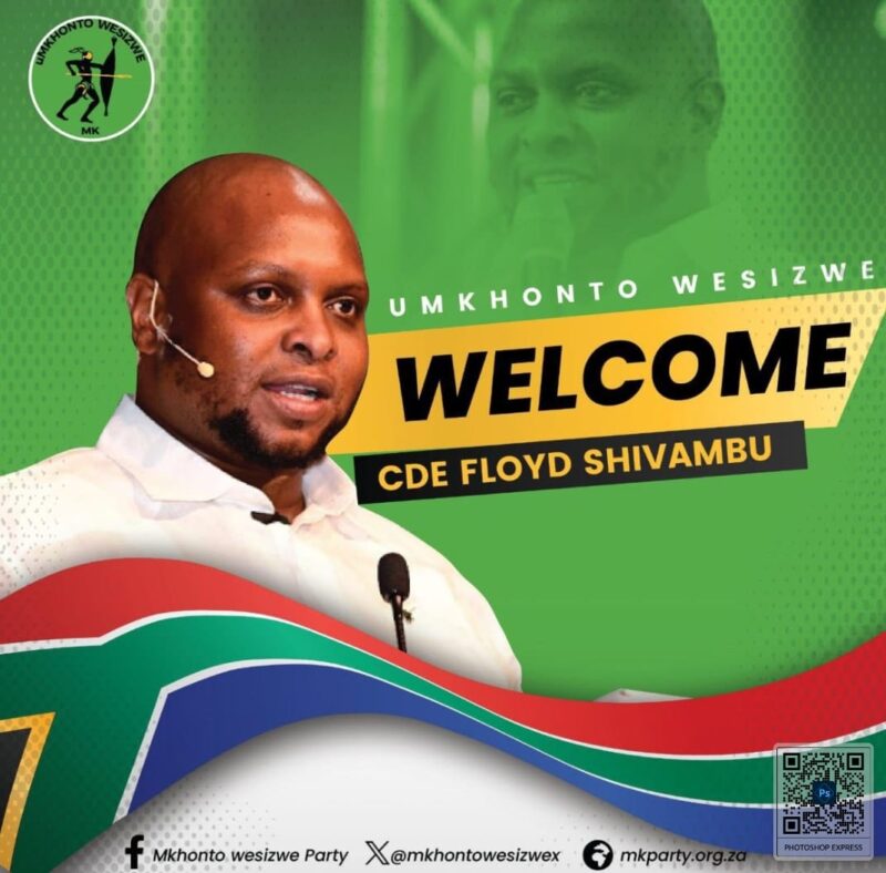 Floyd Shivambu joins MK