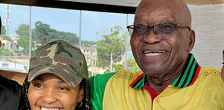 Nomcebo Zuma and Jacob Zuma