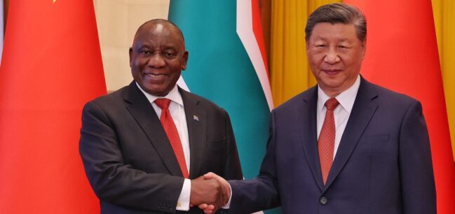 President Cyril Ramaphosa and Peple's Republic of China President Xi Jinping in Beijing, China