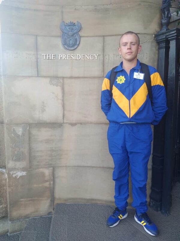 Tristan Chowles, 23, a police trainee on a 9-month Basic Police Learning Development Programme