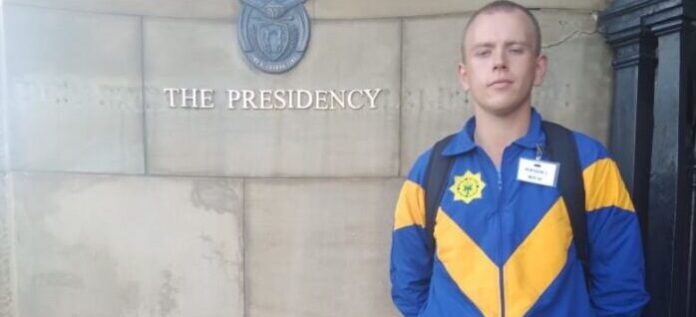 Tristan Chowles, 23, a police trainee on a 9-month Basic Police Learning Development Programme