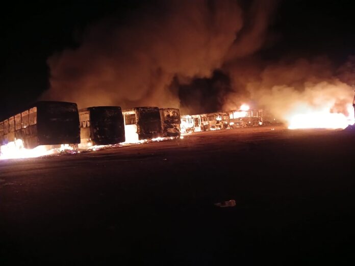 Putco buses torched