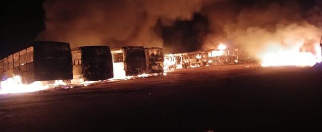 Putco buses torched