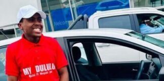 Good Samaritan gifts maskandi artist Mjolisi Gwala set of wheels