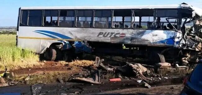 Putco bus collides with a truck on Moloto Road