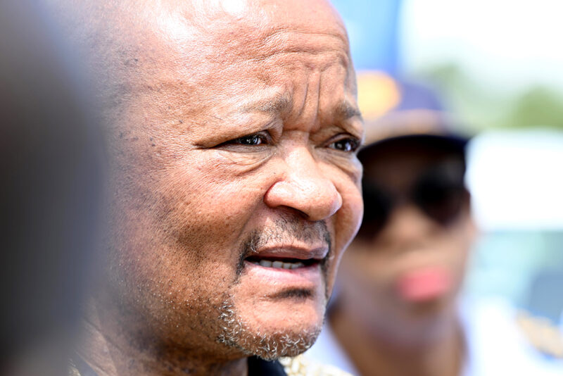 Police Minister Senzo Mchunu was in Mthatha to assess the flood damage.