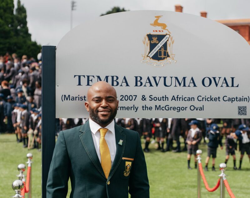 Bavuma honored to have school cricket pitch named after him