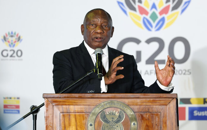 Ramaphosa received G20 report