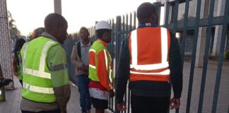 Service providers lock department's gate due to non-payment