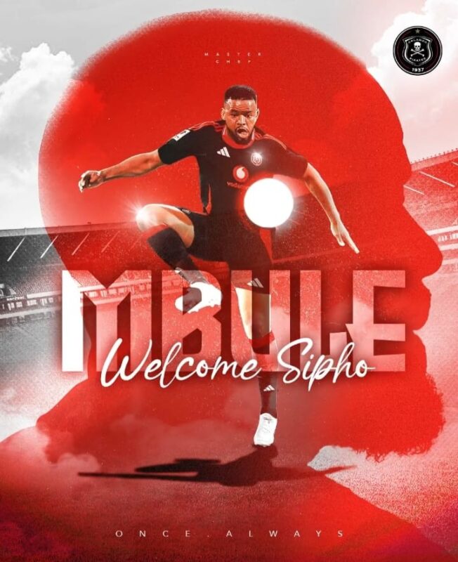 Orlando Pirates confirm the signing of Sipho Mbule