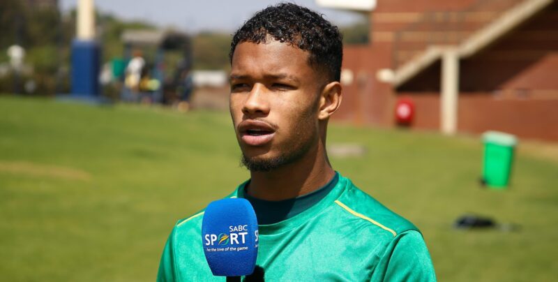 Shandre Campbell is amongst the new players in the Bafana Bafana setup.