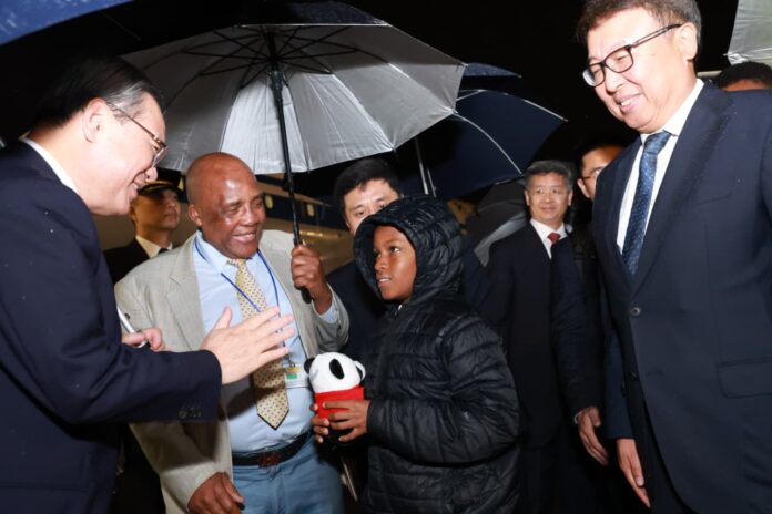 Chinese land for the G20 Summit