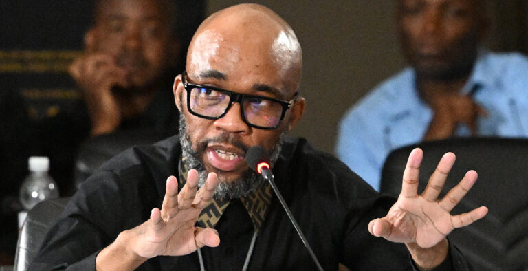 Vusimuzi Matlala in the dock