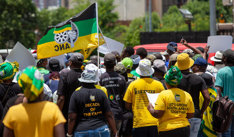 ANC, EFF and DA protest outside state capture ahead of Geoff Makhubo's appearance in South Africa