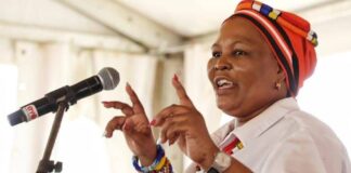 NFP leader and MEC of Socia Development Mbali Shinga preaches unity at the party after attempts to remove her from her job failed