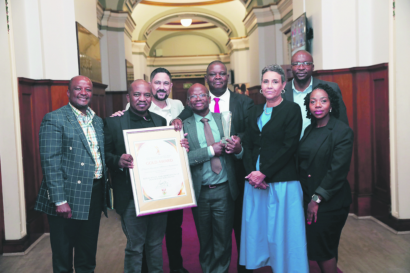 DID Top Management celebrating after winning the Batho Pele Award