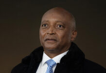 Patrice Motsepe at the South Africa v Cameroon: Round Of 16 - Africa Cup Of Nations game