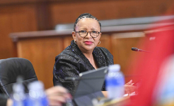 Free State premier Maqueen Letsoha-Mathae hits a U-turn and instructs that the convicted fraudster Zongezile Adam Zumane gets demoted from his CEO position of the hospital. (Photo by Gallo Images/Volksblad/Mlungisi Louw)