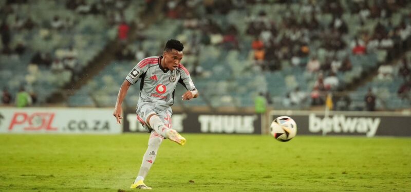 Orlando Pirates star Relebohile Mofokeng scored a brace against AmaZulu on Tuesday night