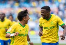 Mamelodi Sundowns are MTN8 champions after outclassing Orlando Pirates sundowns players celebrating