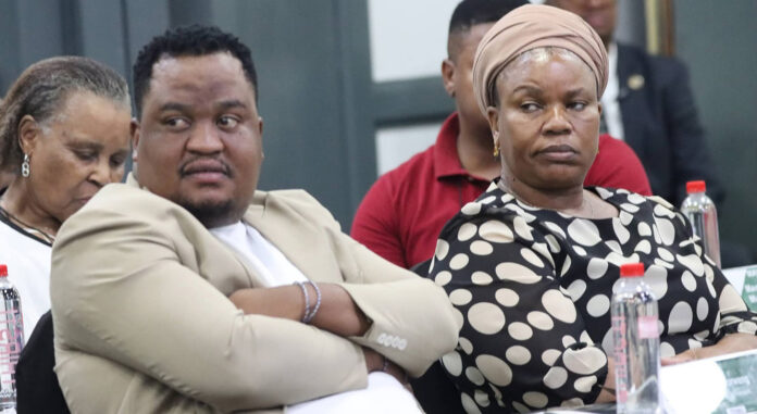 MEC for Social Development Sussana Dantjie and MEC for Community Safety and Transport Management Wessels Morweng attend the official launch of the Provincial Growth and Development Strategy
