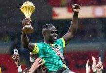 CAS to announce Afcon winners between Senegal and Morocco in November Sadio Mane with the AFCON trophy.