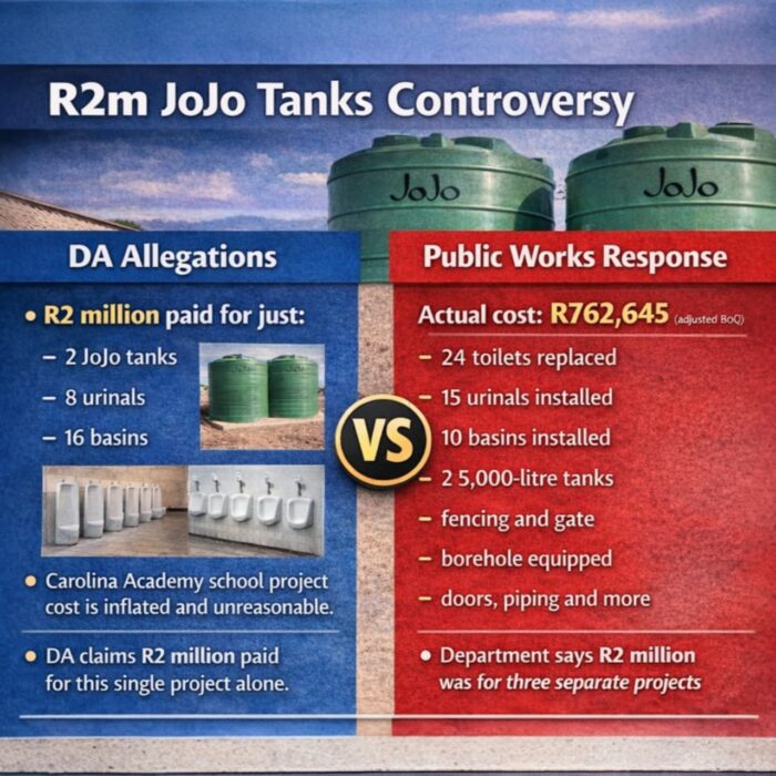 Mpumalanga JoJo tanks controversy