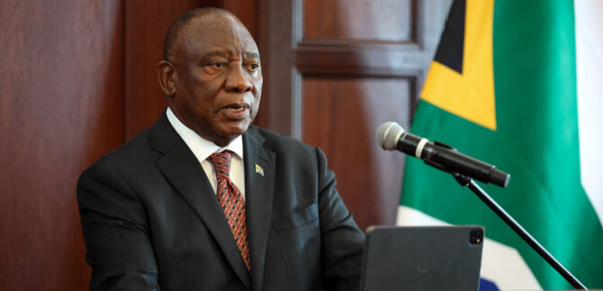 Ramaphosa addresses Cape Town investment conference