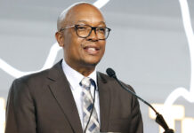 Parks Tau (Minister of Trade and Industry of South Africa) speaks at the Inaugural National Transport Conference on Day 01 at Gallagher Estate on March 16, 2026 in Midrand, South Africa.