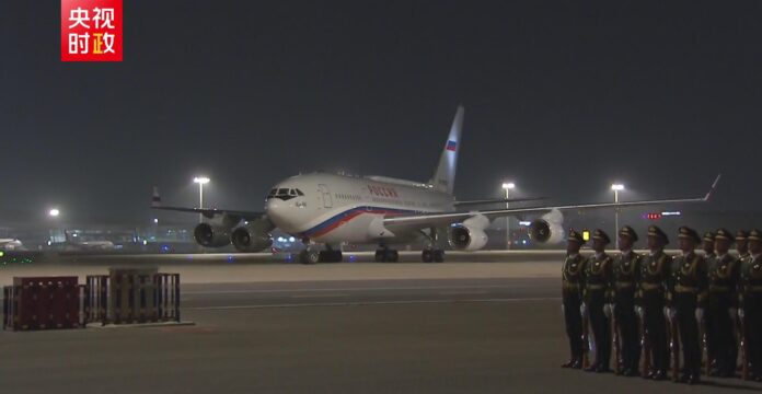 Russian President Vladimir Putin arrives in Beijing for state visit to China