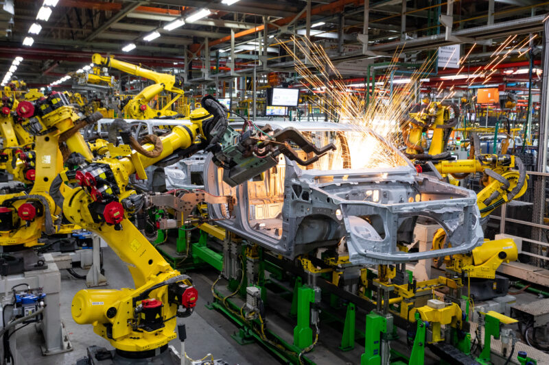 An automotive plant