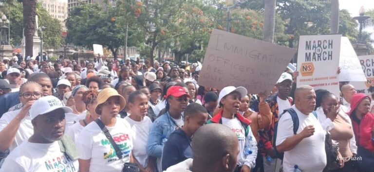 Ghost town in Sunnyside as anti-illegal immigration march reach migrant hub