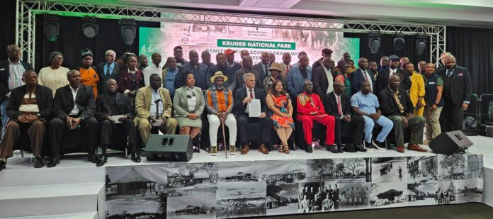 Beneficiaries of Kruger National Park sign significant milestone agreement with government