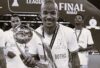 Jayden Adams with the CAF trophy
