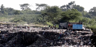 Waste collectors at a dumpsite area in Nairobi, Kenya, July 3, 2026. /CGTN Africa