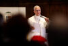 Pope Leo at Rimini Cathedral, during a pastoral trip in Rimini, Italy, August 22, 2026. /Reuters/Claudia Greco/File Photo