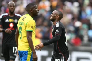 Orlando Pirates and Mameloldi Sundowns players