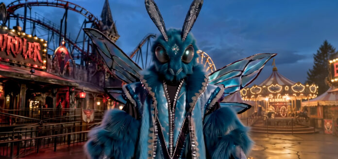 A detailed Mosquito character costume made by Hollywood Costumes for The Masked Singer South Africa stage.